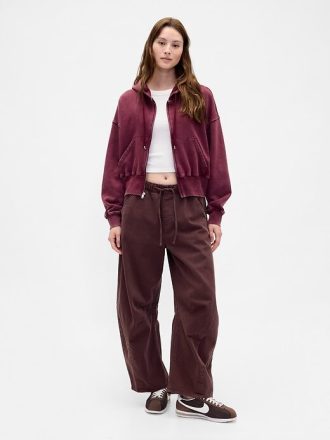Pantaloni cu talie mijlocie din twill Easy Horseshoe