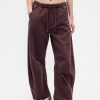 Pantaloni cu talie mijlocie din twill Easy Horseshoe
