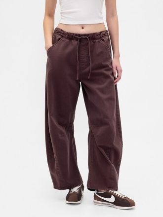 Pantaloni cu talie mijlocie din twill Easy Horseshoe