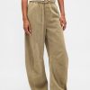 Pantaloni cu talie mijlocie din twill Easy Horseshoe