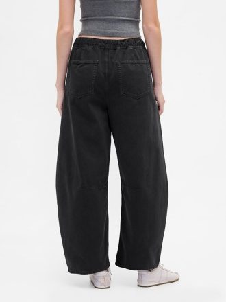 Pantaloni cu talie mijlocie din twill Easy Horseshoe