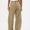 Pantaloni cu talie mijlocie din twill Easy Horseshoe