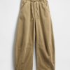 Pantaloni cu talie mijlocie din twill Easy Horseshoe