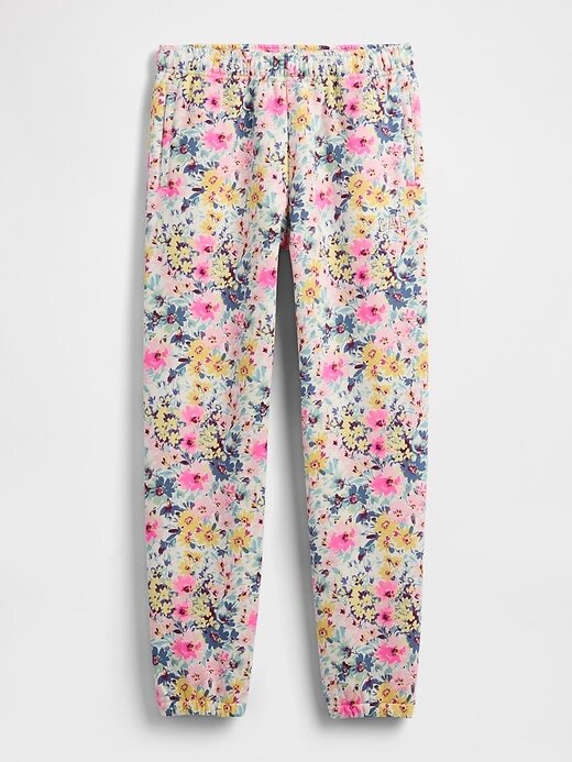 Pantaloni de jogging cu flori pentru copii VintageSoft relaxați Pantaloni de jogging cu flori pentru copii VintageSoft relaxați