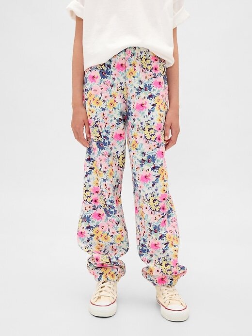 Pantaloni de jogging cu flori pentru copii VintageSoft relaxați Pantaloni de jogging cu flori pentru copii VintageSoft relaxați