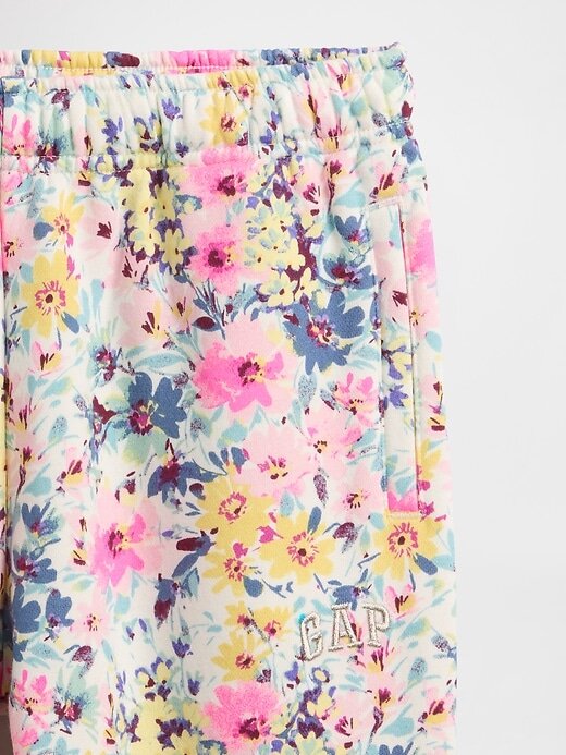 Pantaloni de jogging cu flori pentru copii VintageSoft relaxați Pantaloni de jogging cu flori pentru copii VintageSoft relaxați