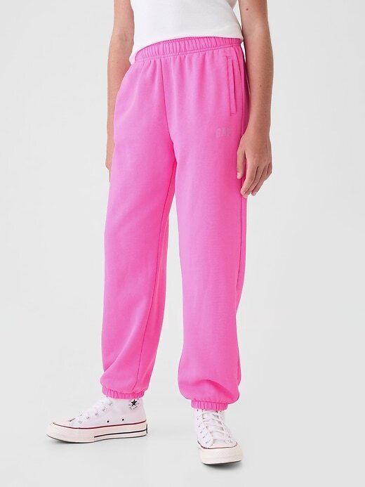 Pantaloni de jogging cu logo moale vintage pentru copii Pantaloni de jogging cu logo moale vintage pentru copii