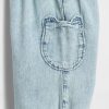 Pantaloni de jogging din denim cu buzunar Baby Bear Pantaloni de jogging din denim cu buzunar Baby Bear