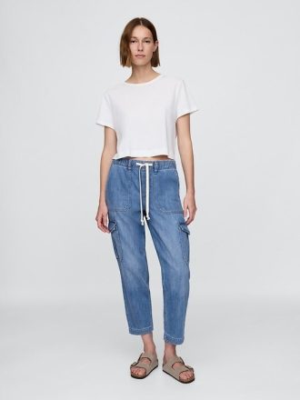 Pantaloni de jogging Easy Cargo din denim