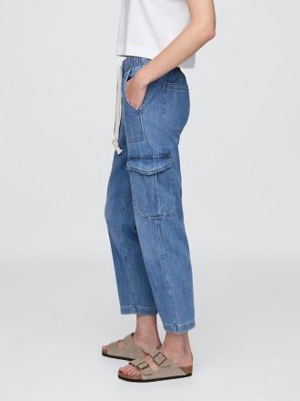 Pantaloni de jogging Easy Cargo din denim