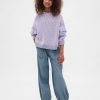 Pantaloni de jogging largi din denim cu talie mare pentru copii