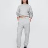 Pantaloni de jogging relaxați VintageSoft cu talie înaltă