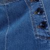 Pantaloni de marinar din denim cu talie mare GapStudio