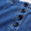 Pantaloni de marinar din denim cu talie mare GapStudio