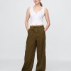 Pantaloni de parașută cu talie medie Pantaloni de parașută cu talie medie