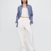 Pantaloni de parașută cu talie medie Pantaloni de parașută cu talie medie