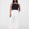 Pantaloni de parașută cu talie medie Pantaloni de parașută cu talie medie