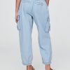 Pantaloni de parașuta cargo din denim pentru copii Pantaloni de parașuta cargo din denim pentru copii