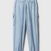 Pantaloni de parașuta cargo din denim pentru copii Pantaloni de parașuta cargo din denim pentru copii