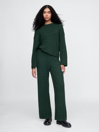 Pantaloni de pulover CashSoft din tricot cu cablu