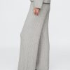 Pantaloni de pulover CashSoft din tricot cu cablu Pantaloni de pulover CashSoft din tricot cu cablu