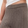 Pantaloni de pulover CashSoft din tricot cu cablu
