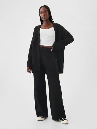 Pantaloni de pulover CashSoft Shaker-Stitch