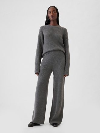 Pantaloni de pulover CashSoft Shaker-Stitch