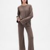 Pantaloni de pulover CashSoft Shaker-Stitch Pantaloni de pulover CashSoft Shaker-Stitch