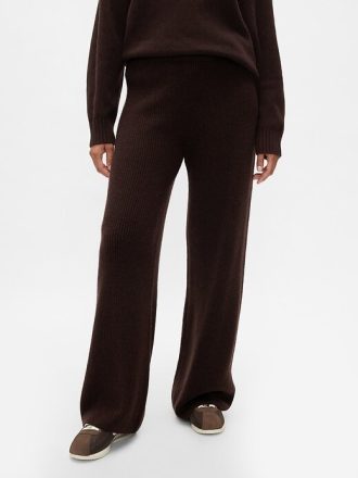 Pantaloni de pulover CashSoft Shaker-Stitch