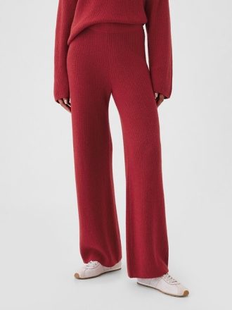 Pantaloni de pulover CashSoft Shaker-Stitch