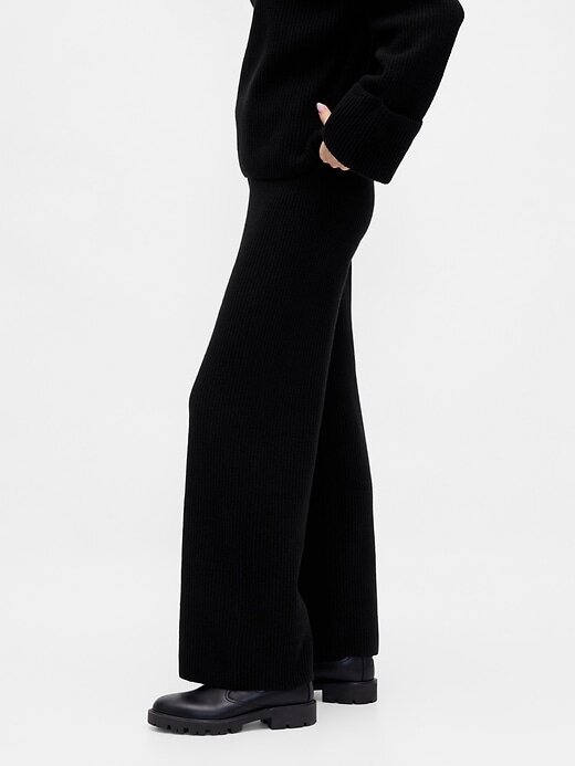 Pantaloni de pulover CashSoft Shaker-Stitch Pantaloni de pulover CashSoft Shaker-Stitch