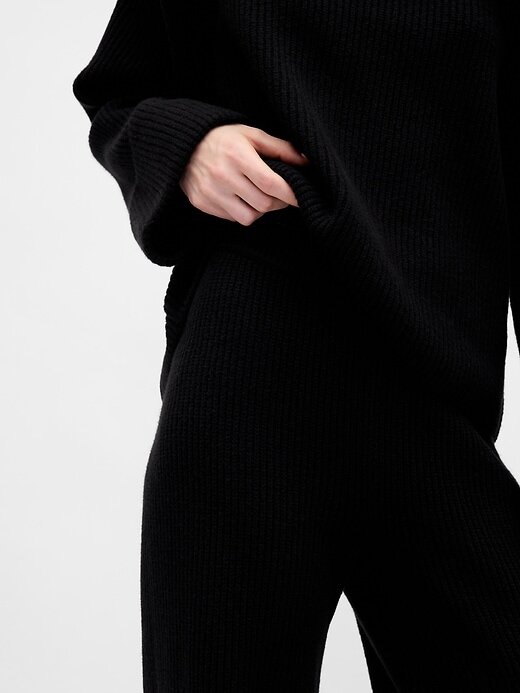 Pantaloni de pulover CashSoft Shaker-Stitch Pantaloni de pulover CashSoft Shaker-Stitch