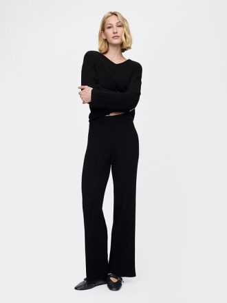 Pantaloni de pulover cu coaste late CashSoft