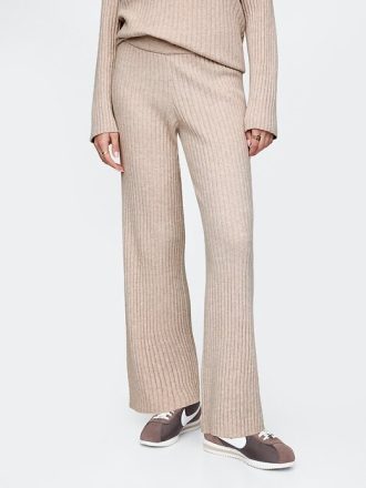 Pantaloni de pulover cu coaste late CashSoft