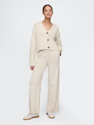 Pantaloni de pulover relaxați 100% bumbac