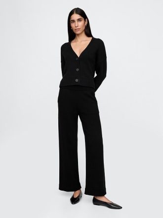 Pantaloni de pulover relaxați 100% bumbac