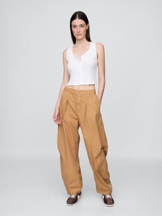 Pantaloni de sarg cu talie medie