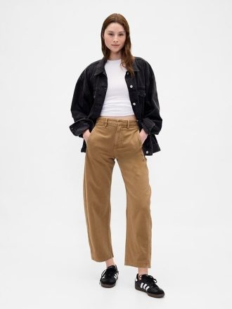 Pantaloni de sarg cu talie medie Pantaloni de sarg cu talie medie