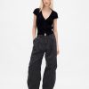 Pantaloni de sarg cu talie medie
