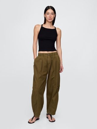 Pantaloni de sarg cu talie medie
