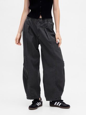 Pantaloni de sarg cu talie medie