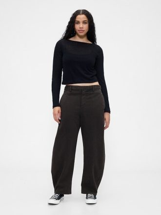 Pantaloni de sarg cu talie medie Pantaloni de sarg cu talie medie