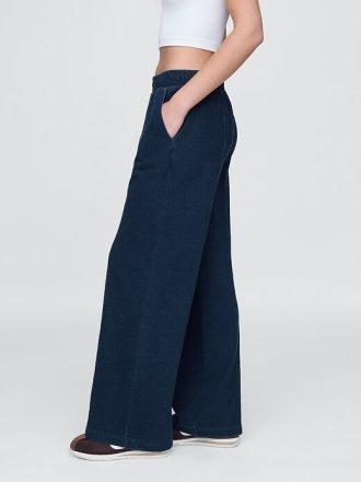 Pantaloni de sport cu picior largi cu cusături