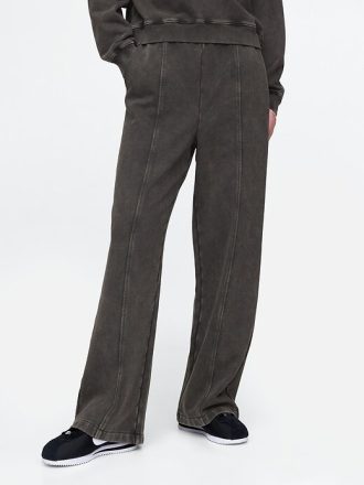 Pantaloni de trening drepti, cu cusături franțuzești, grei