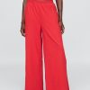 Pantaloni de trening French Terry, cu picioare late, cu tiv rulat