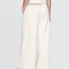 Pantaloni de trening French Terry, cu picioare late, cu tiv rulat