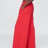 Pantaloni de trening French Terry, cu picioare late, cu tiv rulat