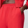 Pantaloni de trening French Terry, cu picioare late, cu tiv rulat