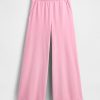Pantaloni de trening French Terry, cu picioare late, cu tiv rulat